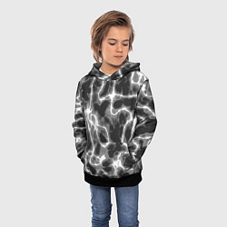 Толстовка-худи детская Дымные корни, цвет: 3D-черный — фото 2