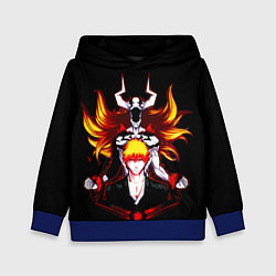 Толстовка-худи детская Ичиго пробуждение - Блич, цвет: 3D-синий