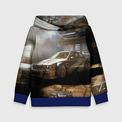 Толстовка-худи детская Nfs most wanted bmw, цвет: 3D-синий
