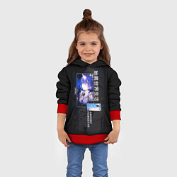 Толстовка-худи детская Re: Zero жизнь с нуля в другом мире - Rem, цвет: 3D-красный — фото 2