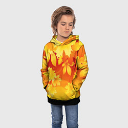 Толстовка-худи детская Символ осени, цвет: 3D-черный — фото 2