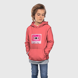 Толстовка-худи детская BTS cassette, цвет: 3D-меланж — фото 2