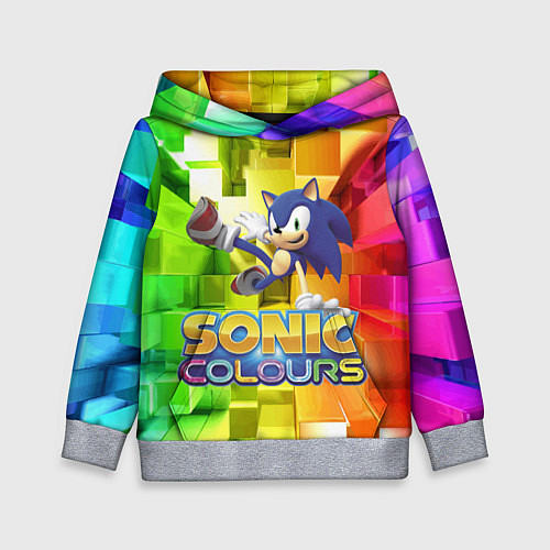 Детская толстовка Sonic Colours - Hedgehog - Video game / 3D-Меланж – фото 1