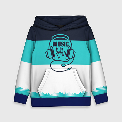 Детская толстовка Твой ритм / 3D-Синий – фото 1