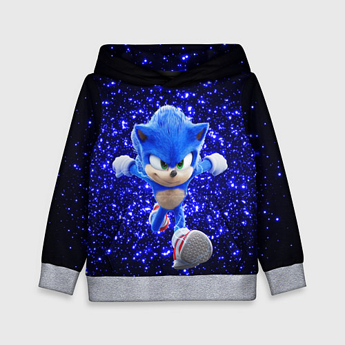 Детская толстовка Sonic sequins / 3D-Меланж – фото 1