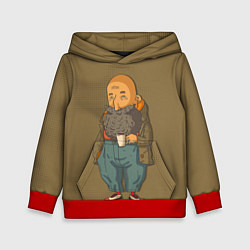 Детская толстовка Бородач в красных носках