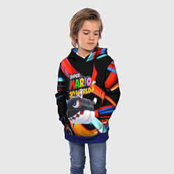Толстовка-худи детская Cat Bullet Bill - Super mario 3D World - Nintendo, цвет: 3D-синий — фото 2