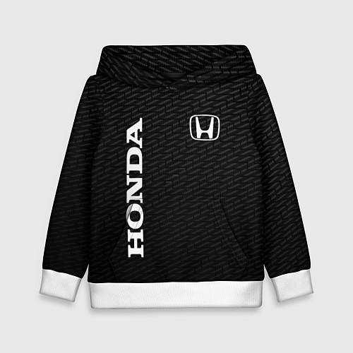 Детская толстовка Honda карбон / 3D-Белый – фото 1