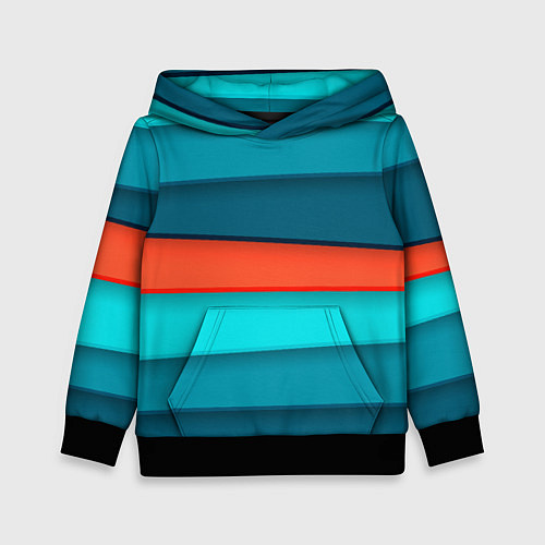Детская толстовка Геометрические непараллельные пластины / 3D-Черный – фото 1
