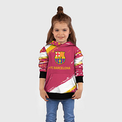 Толстовка-худи детская Barcelona Краска, цвет: 3D-черный — фото 2