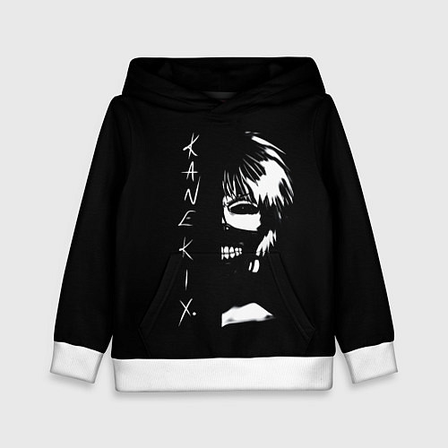 Детская толстовка Tokyo Ghoul Kaneki Ken - anime / 3D-Белый – фото 1