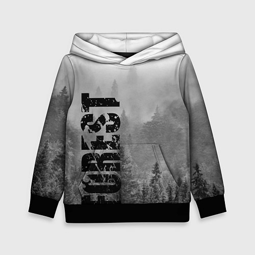 Детская толстовка Gray Forest / 3D-Черный – фото 1