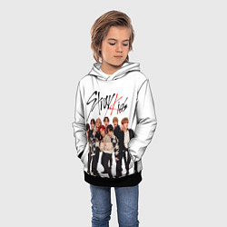 Толстовка-худи детская Stray Kids white background, цвет: 3D-черный — фото 2