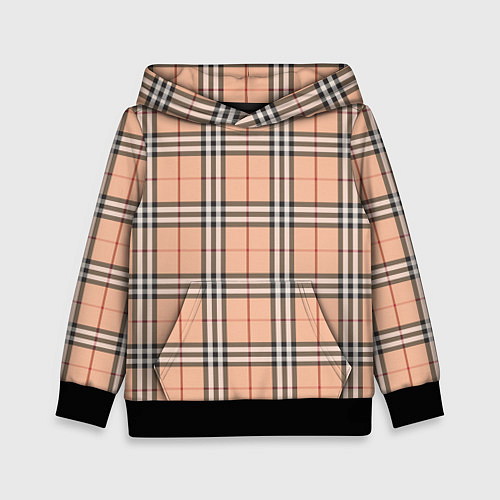 Детская толстовка Королевский тартан / 3D-Черный – фото 1