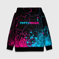 Детская толстовка Tottenham - neon gradient: символ сверху