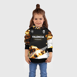 Толстовка-худи детская Valencia legendary sport fire, цвет: 3D-черный — фото 2