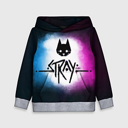 Толстовка-худи детская Stray black, цвет: 3D-меланж