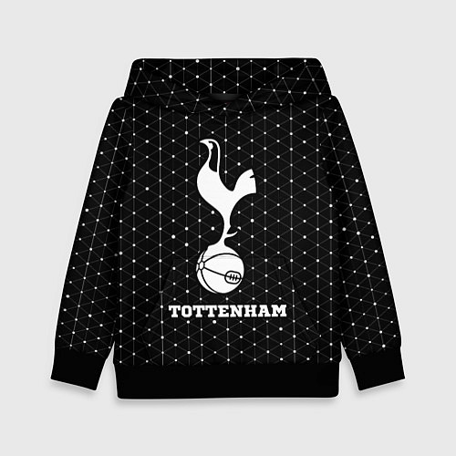 Детская толстовка Tottenham sport на темном фоне / 3D-Черный – фото 1