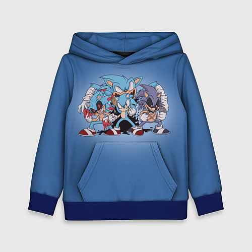 Детская толстовка Sonic EXE / 3D-Синий – фото 1