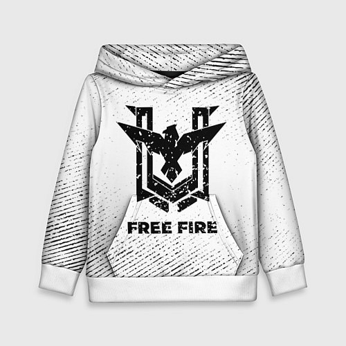 Детская толстовка Free Fire с потертостями на светлом фоне / 3D-Белый – фото 1