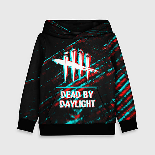 Детская толстовка Dead by Daylight в стиле glitch и баги графики на / 3D-Черный – фото 1