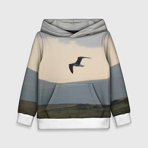 Детская толстовка Чайка / 3D-Белый – фото 1