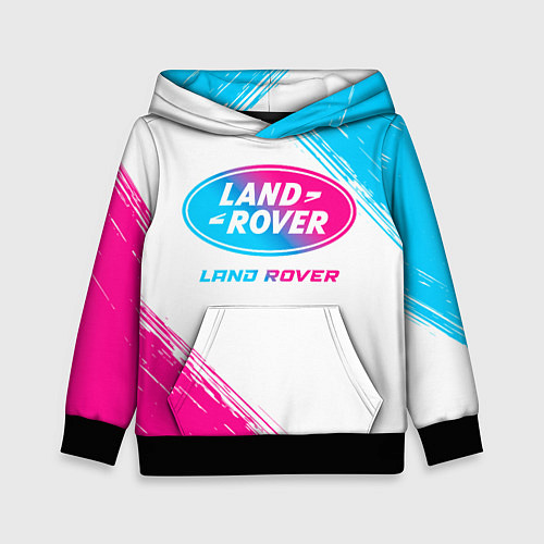 Детская толстовка Land Rover neon gradient style / 3D-Черный – фото 1