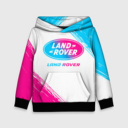 Детская толстовка Land Rover neon gradient style