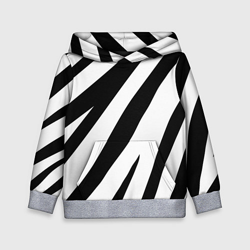 Детская толстовка Камуфляж зебры / 3D-Меланж – фото 1