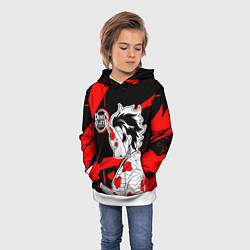 Толстовка-худи детская Танджиров Комадо - Клинок, цвет: 3D-белый — фото 2