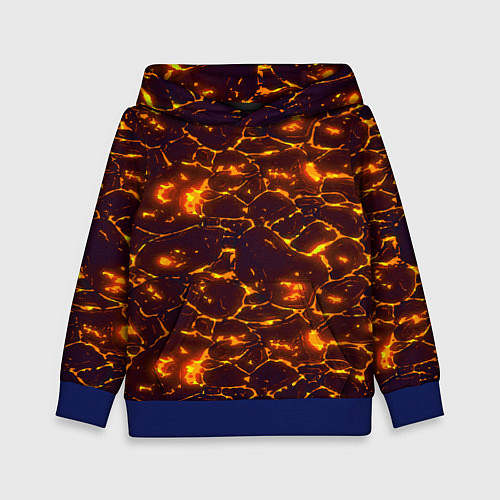 Детская толстовка Раскалённый камуфляж / 3D-Синий – фото 1