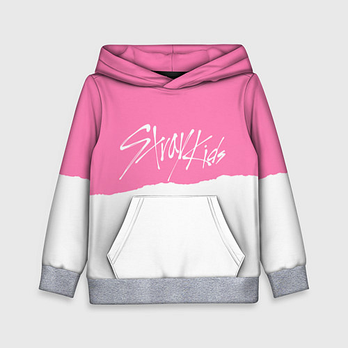 Детская толстовка Stray Kids pink and white / 3D-Меланж – фото 1