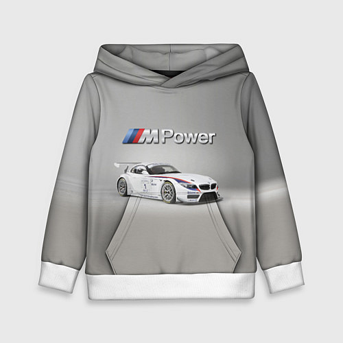 Детская толстовка BMW Z4 GT3 - Motorsport - racing team / 3D-Белый – фото 1