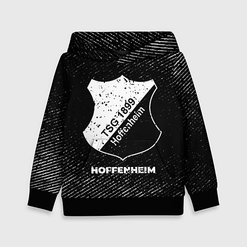 Детская толстовка Hoffenheim с потертостями на темном фоне / 3D-Черный – фото 1