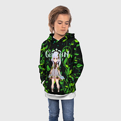 Толстовка-худи детская Нахида дендро архонт, цвет: 3D-белый — фото 2