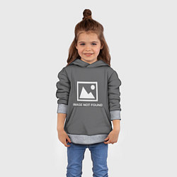 Толстовка-худи детская Image not found, цвет: 3D-меланж — фото 2