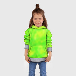 Толстовка-худи детская Цвет сочное яблоко, цвет: 3D-меланж — фото 2