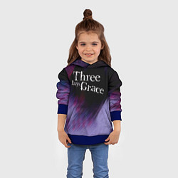 Толстовка-худи детская Three Days Grace lilac, цвет: 3D-синий — фото 2