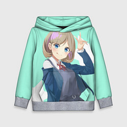 Толстовка-худи детская Милая Кэкэ Тан - Живая любовь Суперзвезда, цвет: 3D-меланж