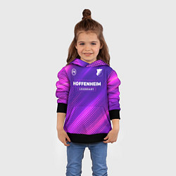 Толстовка-худи детская Hoffenheim legendary sport grunge, цвет: 3D-черный — фото 2