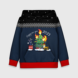 Детская толстовка Тигр передаёт кролику год