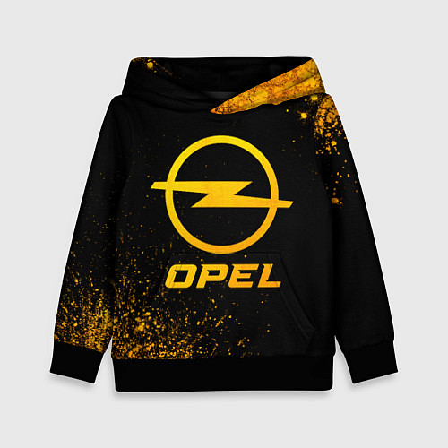 Детская толстовка Opel - gold gradient / 3D-Черный – фото 1