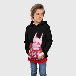 Толстовка-худи детская Милый стенд Killer Queen - Jojo, цвет: 3D-красный — фото 2