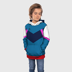 Толстовка-худи детская FIRM в стиле 90х, цвет: 3D-красный — фото 2