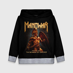 Толстовка-худи детская Manowar rock, цвет: 3D-меланж