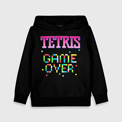 Толстовка-худи детская Tetris - Game Over, цвет: 3D-черный
