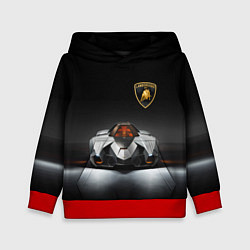 Толстовка-худи детская Lamborghini Egoista - Italy, цвет: 3D-красный