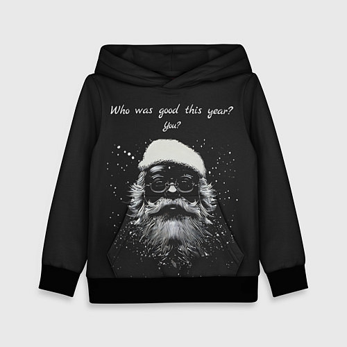 Детская толстовка Who was good / 3D-Черный – фото 1