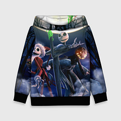 Толстовка-худи детская Кошмар перед Рождеством - санта, цвет: 3D-черный