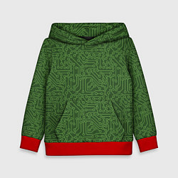 Детская толстовка Милитари компьютерная плата